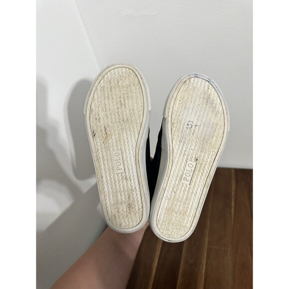 Polo Ralph Lauren Boys Theron Faux-Leather Boot Sneaker Size 3 - Picture 6 of 7